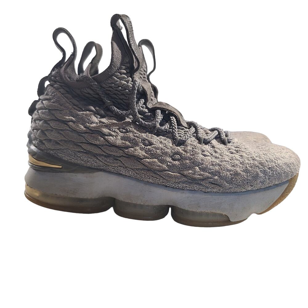 Nike Lebron XV 15 High Top Shoes Sneakers Wolf Gray City Series Edition Size 6Y